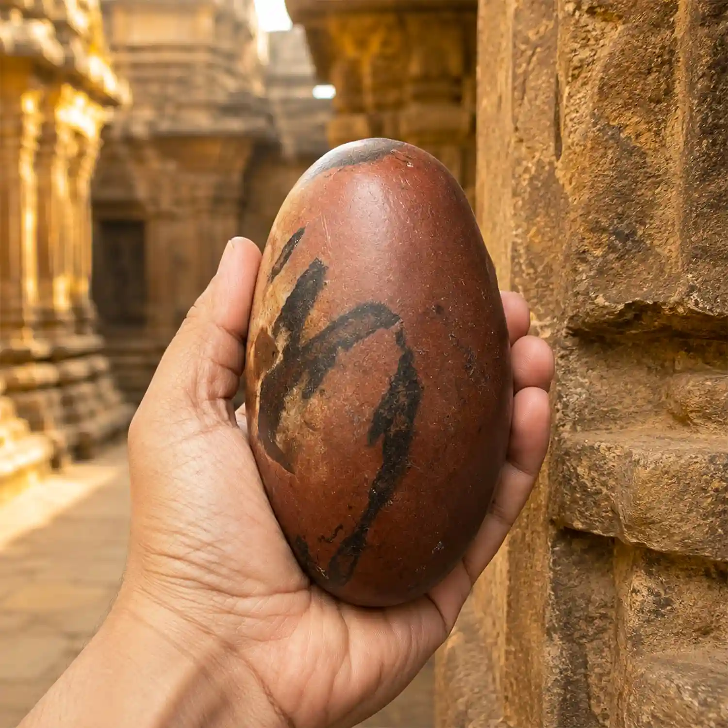 4 Inch Narmadeshwar Shiv Ling | Narmadeshwar Shiva Lingam 